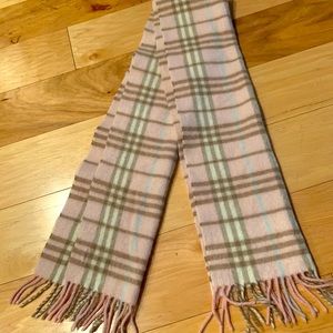 Burberry Nova Check Scarf - pink and brown